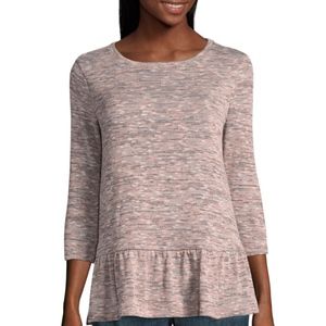 NWT St. John's Bay Peplum Top